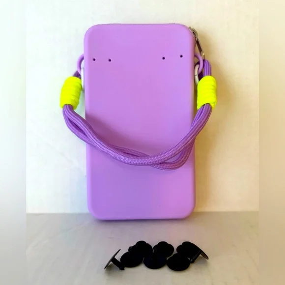 Unbranded Bright Yellow Waterproof Tote with Phone Size Zip Bag - Picture 3 of 6